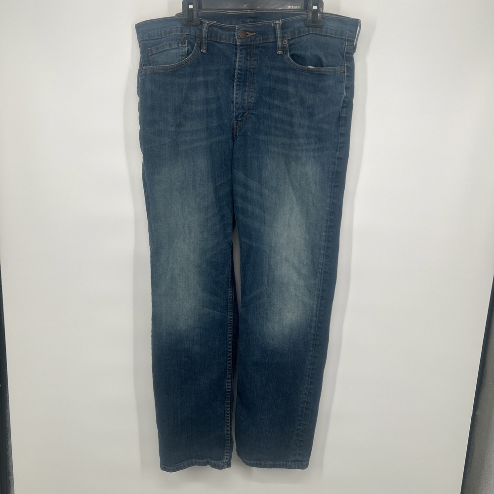 Levi Strauss 514 Mens Jeans 38x32 Straight Fit Cotton Blue
